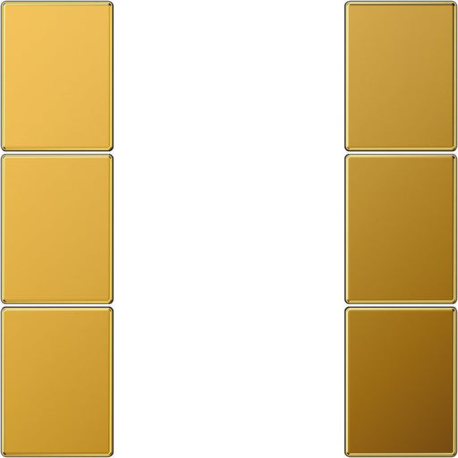Jung - Abdeckung/Bedienelement für Installationsschalterprogramme Tastensatz, 3fach LS 503 TSA GGO komplett − 1 Stück