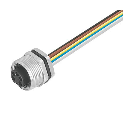 Weidmüller - Rundsteckverbinder, Einbau (mit Leitung) Steckverbinder SAIE-7/8B-5-2.0U-H Buchse, 7/8"