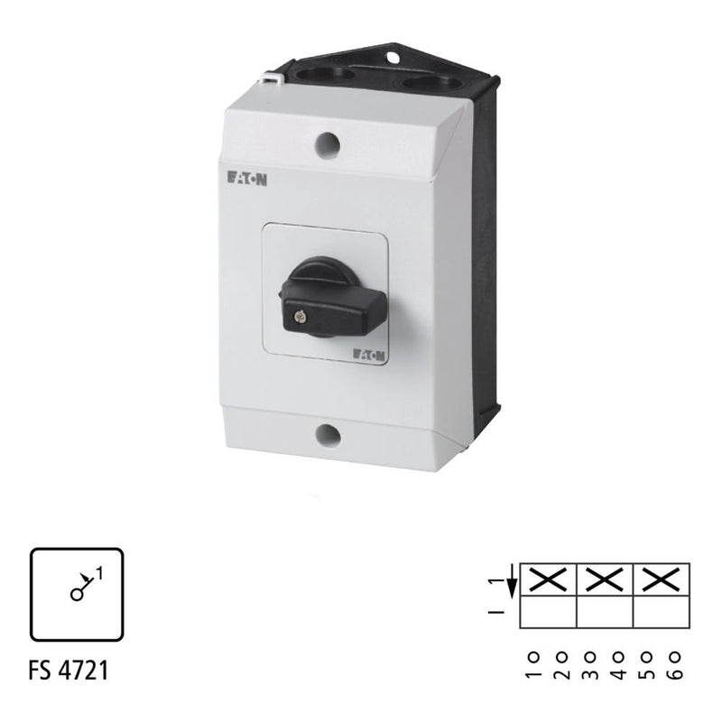 Eaton - Steuerschalter Ein-Taster T3 32A T3-2-15323/I2 Aufbau tastend
