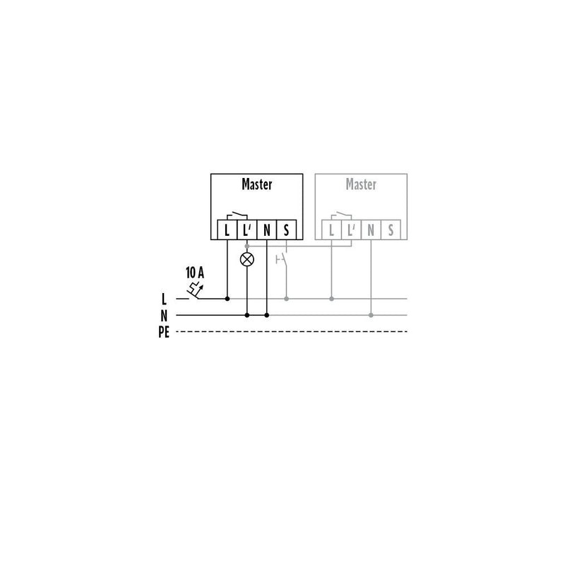 ESYLUX - Bewegungsmelder/Präsenzmelder komplett Bewegungsmelder UP PD-FLAT-E360i/8RD WH rund weiß