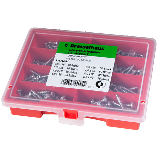 Dresselhaus - Sortimentskasten für Schrauben Sortiment JDPlus Schrauben 4499/000/06 6009 Pan-Head galv. verz