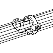 HellermannTyton - Befestigungssockel und -element für Kabelbinder Befestigungsösen CL8-N66-NA − 100 Stück