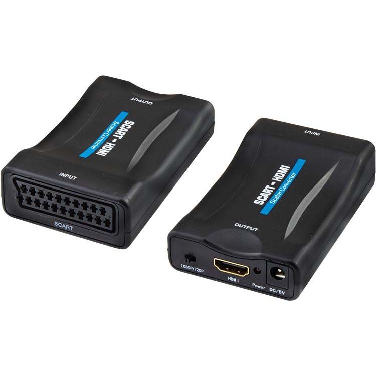 E+P Elektrik - Kommunikationstechnik-Adapter Scart-HDMI-Konverter HDK 102