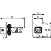 Telegärtner - Modularer Steckverbinder STX V4 Flanschset 100007418 RJ45 Modul Cat.6
