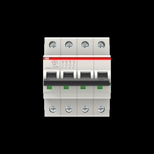 ABB Stotz S&J - Leitungsschutzschalter Sicherungsautomat S204M-K20 10 kA, 20 A, 4P