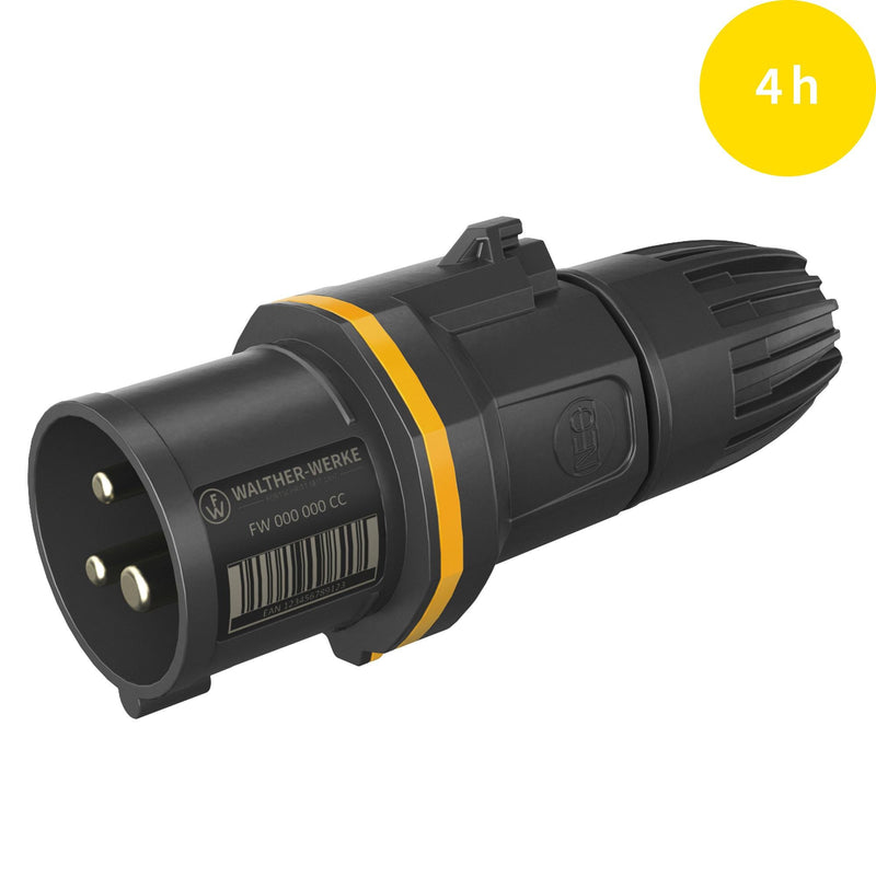Walther Werke - CEE-Stecker (IEC 60309) CEE NEO Stecker FW211304CC 16A 3P 4h IP54 − 10 Stück