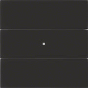 Berker - Bussystem-Tastsensor Tastsensor 3fach 75163092 Glas schwarz