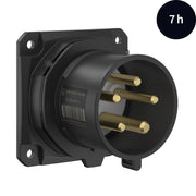 Walther Werke - CEE-Gerätestecker (IEC 60309) CEE NEO Anbaugerätestecker FW631507SK gerade 32A 5P 7h