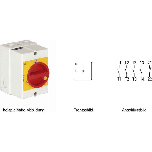 Kraus&Naimer - Lastschalter Reparaturschalter Not-Aus KG41 T203/40 KL11V 40A,11KW,3pol
