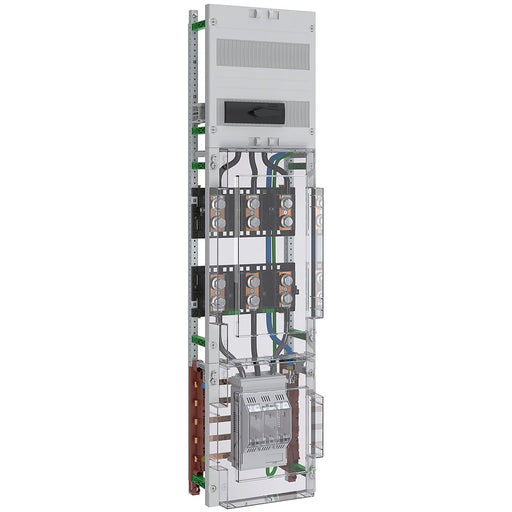 ABN - Verteilerfeld für Installationsverteiler Wandlerfeld 100A 40mm SaS ABNPW107S0151 BxH:250x1050mm − 6 Stück