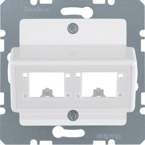 Berker - Einsatz/Abdeckung für Kommunikationstechnik Zentralplatte 147209 f. 1o.2 Einzelmodule