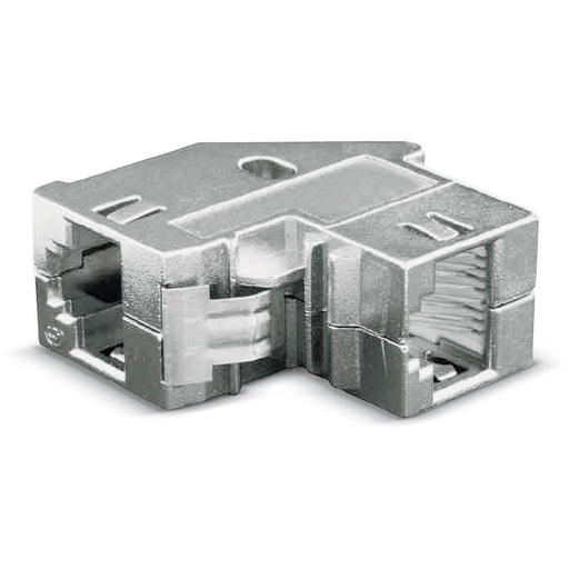 Dätwyler IT Infra - Modulare Kupplung Unilan RJ45 Kupplung Cat.6 417445 gewinkelt 90 Grad