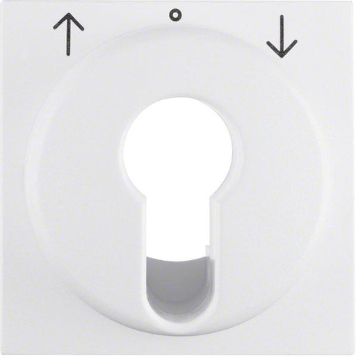 Berker - Abdeckung/Bedienelement für Installationsschalterprogramme Zentralstück 15081909 S.1 IP44 pws matt