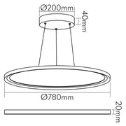 Nobile - Pendelleuchte LED Pendel-Panel 1577811012