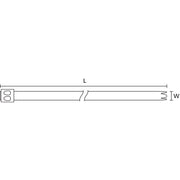 HellermannTyton - Kabelbinder Edelstahlkabelbinder 111-01522(50) 838x1 6 mm schwarz − 50 Stück