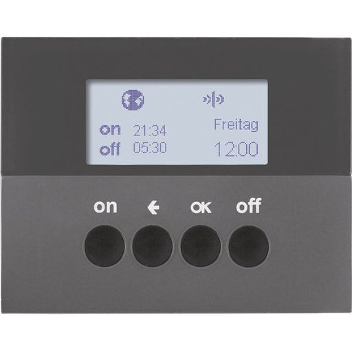 Berker - Bussystem-Zeitschaltuhr KNX-Funk Zeitschaltuhr 85745275 anthrazit matt