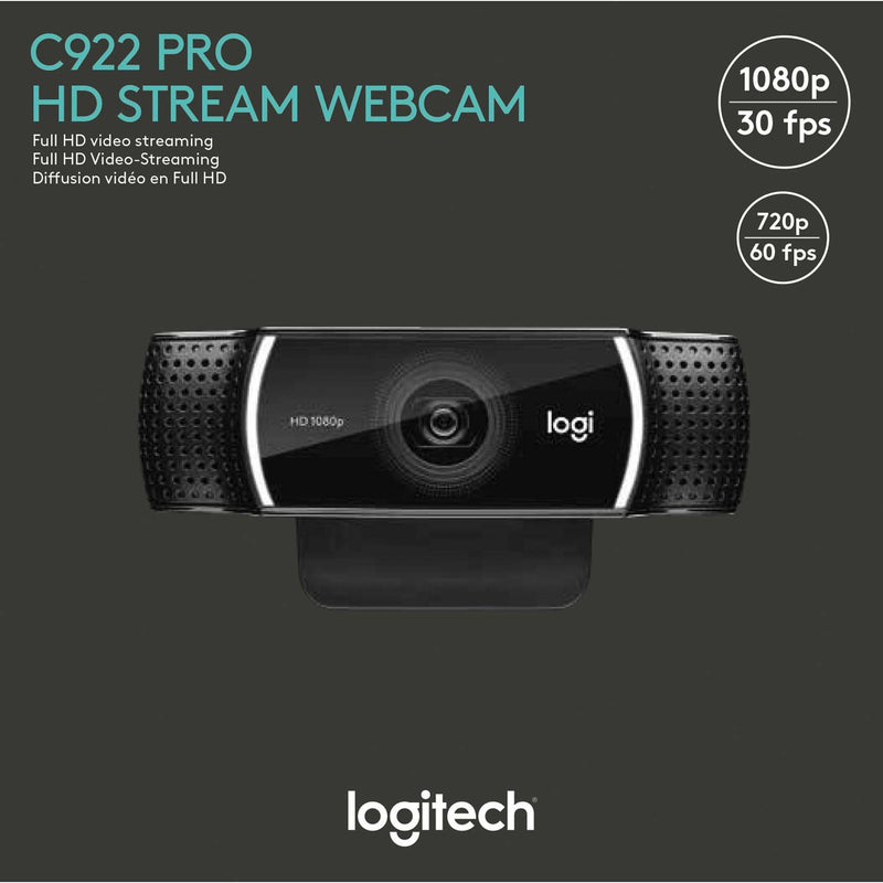 Logitech - Zubehör/Ersatzteile für Unterhaltungselektronik Webcam USB C922ProStea FullHD,30FPS