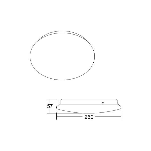 Brumberg Leuchten - Decken-/Wandleuchte LED-Anbauleuchte 12573073 CCT