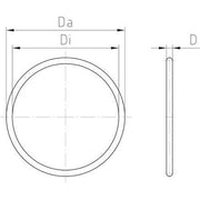 Jacob - Gummi O-Ring Dichtung O-Ring 309 G/1.5 − 100 Stück