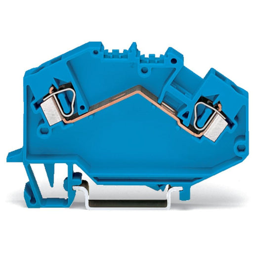 WAGO - Durchgangs-Reihenklemme Durchgangsklemme 781-604 0,08-4qmm, blau