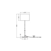 Ledvance - Stehleuchte E27 D.F.W.C.St.Floor E27 dunkelgrau