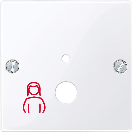 Merten - Zentralelement Klinikinstallation Zentralplatte aws/gl MEG4844-0325 Pneumatiktaster