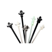 HellermannTyton - Kabelbinder Befestigungsbinder 1tlg. OS130-PA66W-BK (100) schwarz − 100 Stück