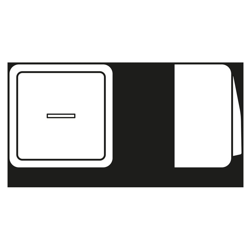 Jung - Installationsschalter Wipp-Kontrollschalter 606 KO5 A Univ Aus-Wechsel