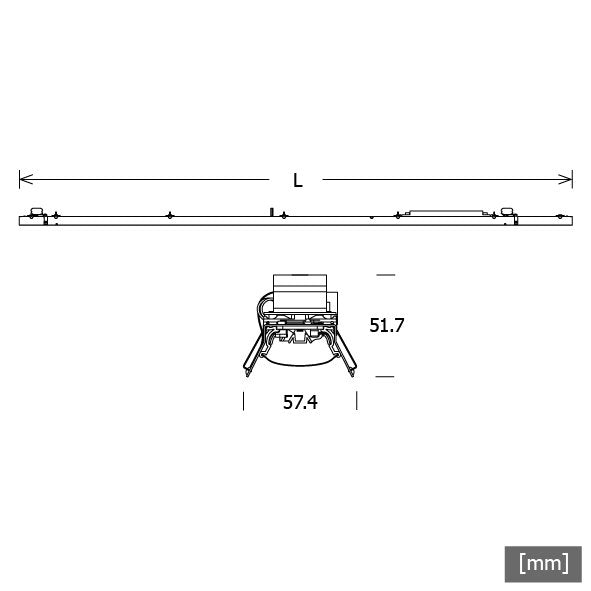 LTS Licht&Leuchten - Lichtleiste LED-Lichteinsatz LKL070108300985U16D. 830, DALI