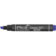 Pica-Marker - Markierungsstift Permanent Marker 521/41 blau, 2-6mm − 10 Stück