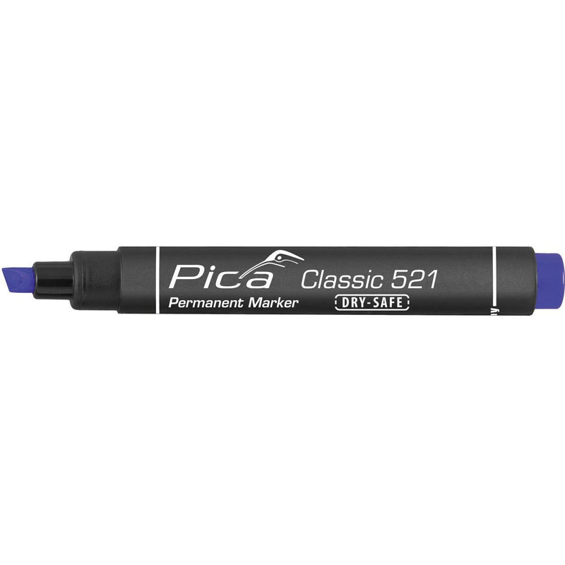Pica-Marker - Markierungsstift Permanent Marker 521/41 blau, 2-6mm − 10 Stück