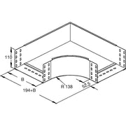 Rico - Bogen für Kabelrinne Bogen 90Grad 153W3-600-B