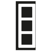 Jung - Abdeckrahmen Glasrahmen 3fach AV 583 GLM WW alpinweiß (Glas)