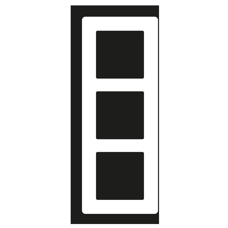 Jung - Abdeckrahmen Glasrahmen 3fach AV 583 GLM WW alpinweiß (Glas)