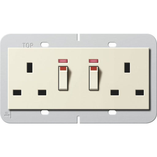 Gira - Steckdose Doppelsteckdose 13A 278401 abschaltbar cws