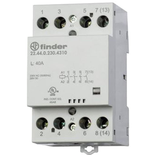 Finder - Installationsschütz für Reiheneinbau Schütz 22.44.0.230.4610 2Ö, 2S, 40A
