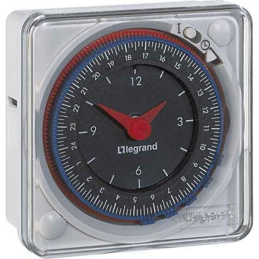 Legrand - Verteilerschaltuhr analog Analogschaltuhr Legrand 049983 Tages. 230v50Hz