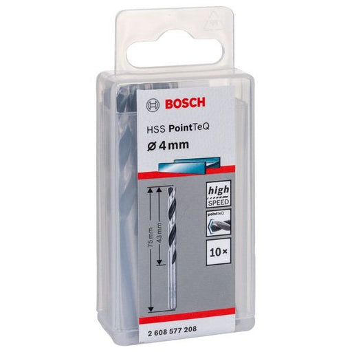 Bosch - Bohrer Metallspiralbohrer HSS 2608577208 PointTeQ DIN 338 4,0