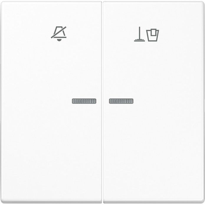 Jung - Abdeckung/Bedienelement für Installationsschalterprogramme Hotelwippe Innenstelle LS RU KO5 M WW n.stören,Zimmer aufr