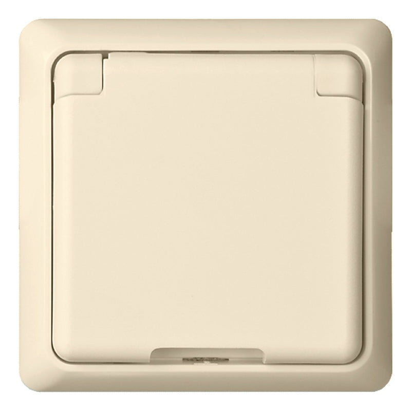 Elso - Steckdose UP-Steckdose Klappdeckel 245030 perlweiß