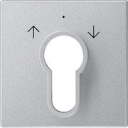Gira - Abdeckung/Bedienelement für Installationsschalterprogramme Zentralpl. Schlüssel. alu 066426 System55