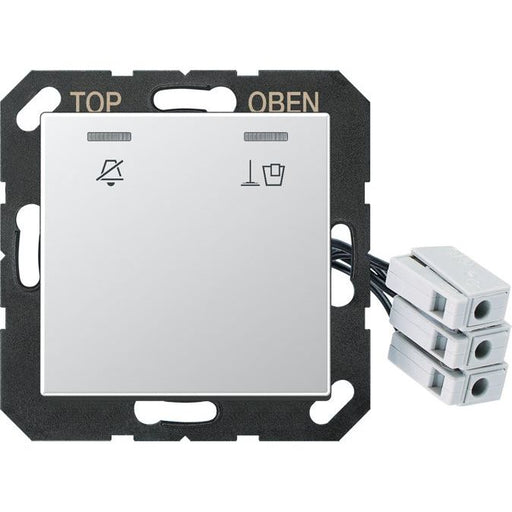 Jung - Abdeckung/Bedienelement für Installationsschalterprogramme Hotelabdeckung A CU KO5 M 24 AL mit LED-Einheit 24 V