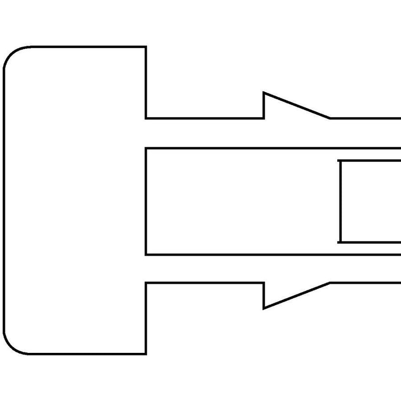 HellermannTyton - Kabelbinder Befestigungsbinder CT203 PA66HS BK 50 200x7,6mm − 50 Stück