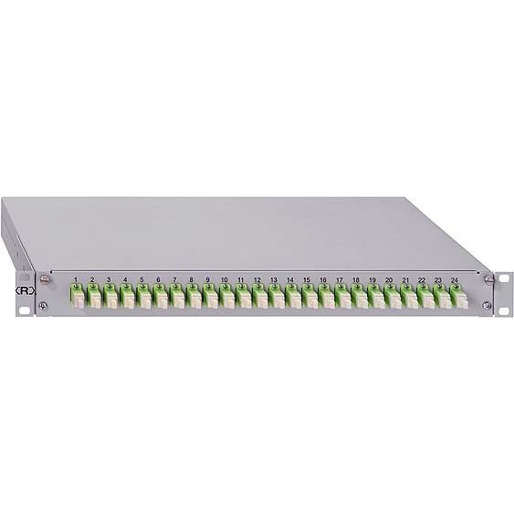 Rutenbeck - Patchpanel LWL Spleissbox gr GradeB 228030912 12xSC-D OS2 APC grün