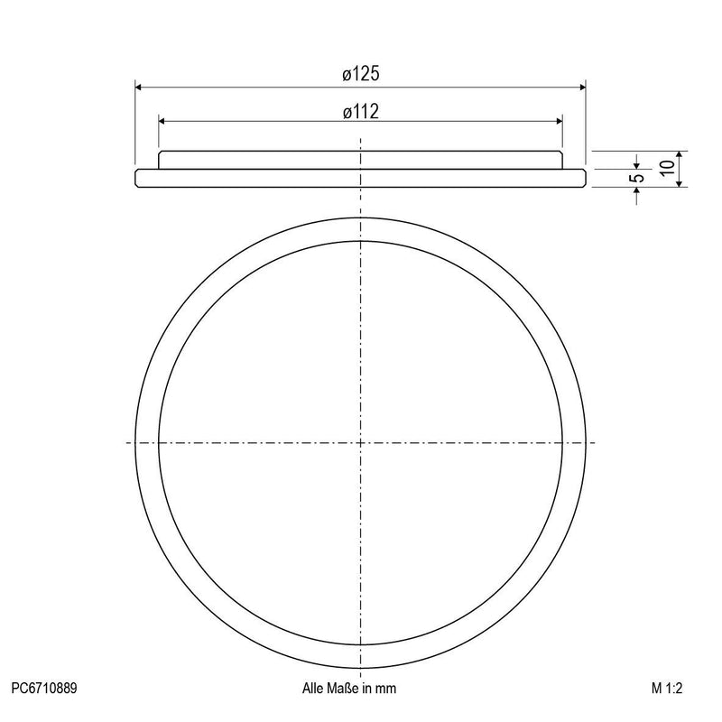 EVN Lichttechnik - Lichttechnisches Zubehör/Ersatzteile für Leuchten Abdeckglas PC6710889