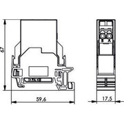 Telegärtner - LWL-Steckverbinder STX Tragschienen-Verbinder 100022792 LC-D Kupplung SM
