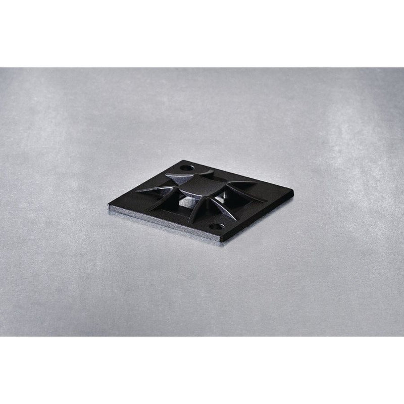 HellermannTyton - Befestigungssockel und -element für Kabelbinder Klebesockel 151-02973(100) 30x30mm QM30AP − 100 Stück