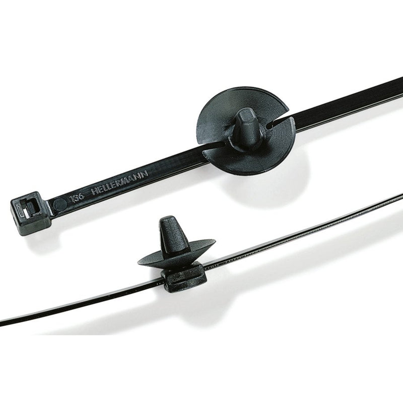 HellermannTyton - Kabelbinder Befestigungsbinder T50ROS-SFT6,5 16-3 200x4,6mm − 500 Stück