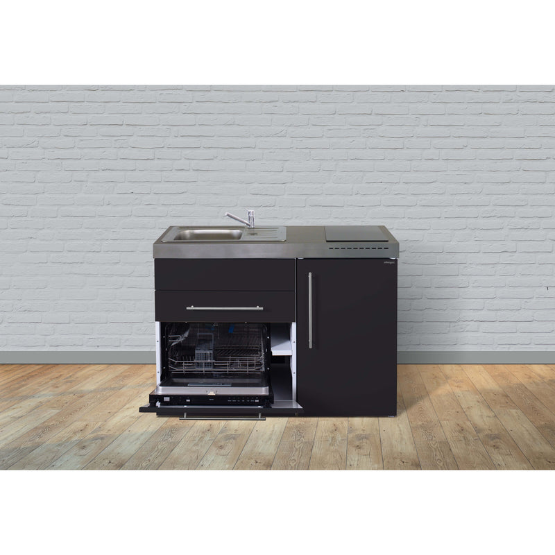 Stengel - Mini-Küche Miniküche Premiumline MPGSSM120GSGKFreBli Schwarz matt