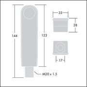 Thorn - Bussystem-Sensorüberwachung Passiver Infrarotsensor SWITCHLITE #96601988 SLD BATTEN